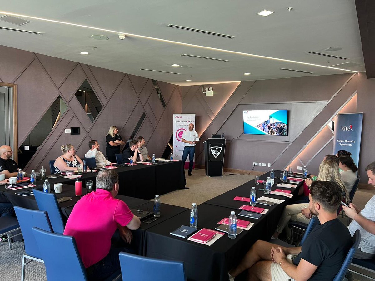 kitelink's tweet photo. The @Cynet360 & Kite team has crossed the border and entered Scotland, for another stop on the #CynetRoadshow. Today we are at Topgolf Glasgow for an afternoon of great conversations with regional partners, food, drink, and of course golf.
#TeamKite #XDR #MDR #Cynet #MSP #MSSP https://t.co/gbbv76ZsHR