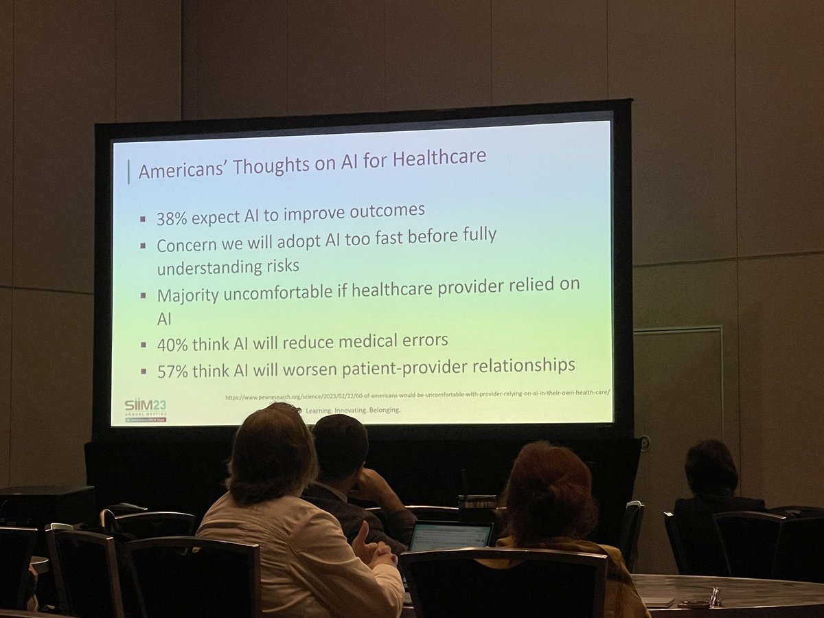 mindyLyang's tweet image. Do you think AI will help or hurt healthcare? @asset25 #AI #bias #patientperspective #SIIM23 @SIIM_Tweets