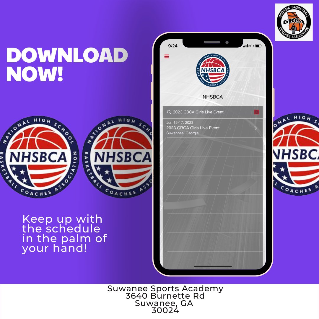 Make sure to downloaded the <a href="/NHSBCA/">NHSBCA</a> app! 

You will be able to keep up with the schedule in the palm of your hand! 

#GBCAGirlsLive