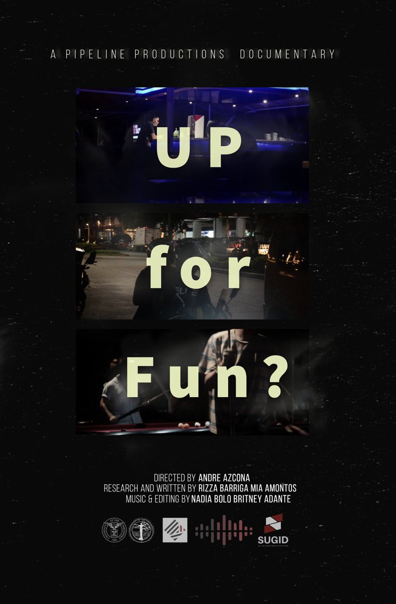 "UP for Fun?" by Pipeline Productions

Synopsis: facebook.com/photo/?fbid=21…

Members:
Adante, Britney
Amontos, Mia
Azcona, Andre
Barriga, Rizza
Bolo, Nadia

#SUGID2023