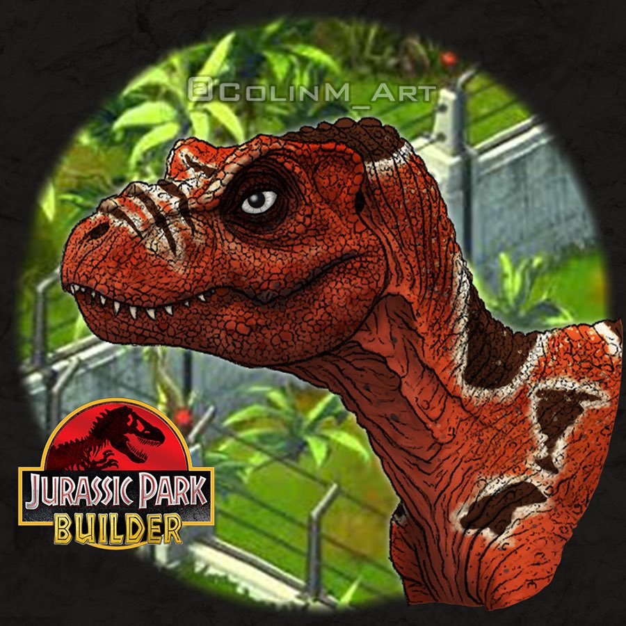 Tyrannosaurus rex from Jurassic park builder