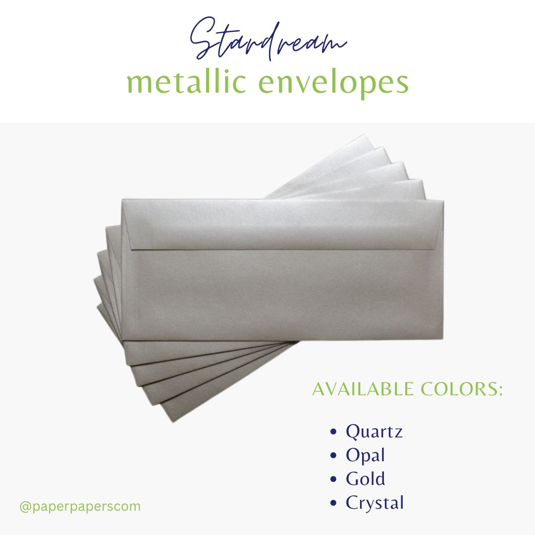 paperpapers's tweet image. We love our #Stardream #MetallicEnvelopes and all the colors that are available. So if you are #weddingplanning or for next event make sure to check out all our sizes and colors!

#StardreamMetallic:

paperpapers.com/shop-by-brand/…

#envelopes #stardreamenvelopes #cultivatecreativity