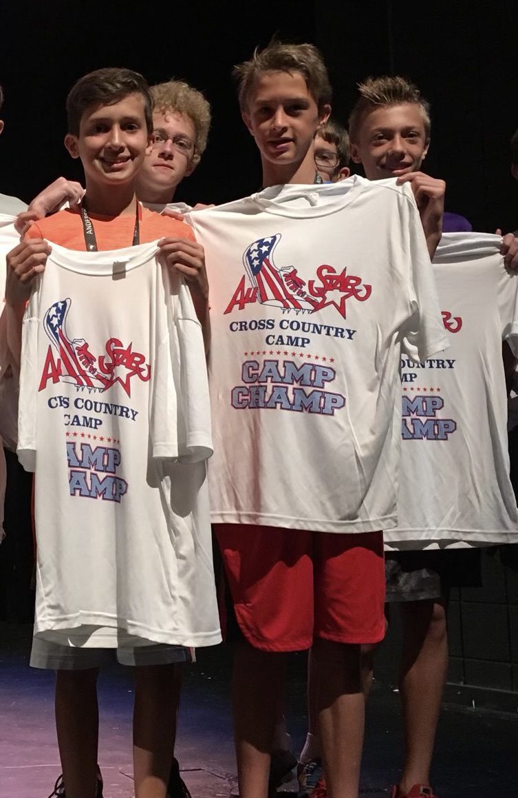 AllStarXCcamp's tweet photo. What camp is all about: 

2018- Ethan Hines, Charlie Leedke, &amp; Everett Carlisle win the middle school frisbee tournament

2023- All 3 finish on the podium at state track meet, will be running in college &amp; on staff as counselors to pass down their knowledge and love of the sport https://t.co/FffoCKCgPO