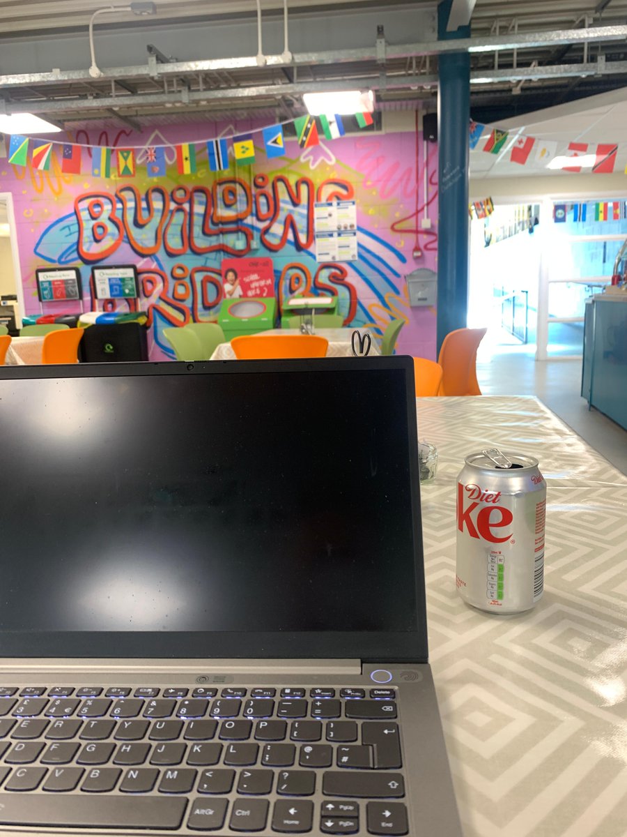 😀 Ice-cold drinks, free wifi and peace &amp; quiet. 🖥️I have resorted to working from The Dunblane Center instead of the office to escape the heat. Thank you, DC, for letting me work from here. #DunblaneCenter #Dunblane #EscapeTheHeat