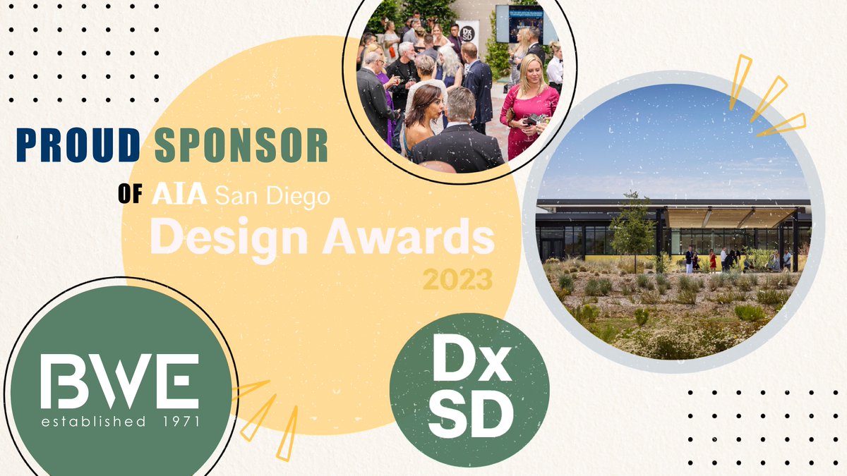 Meet with BWE and hundreds of attendees at the <a href="/aiasandiego/">AIA San Diego</a> annual Design Awards next Wednesday, June 21st!

For full event details, visit: lnkd.in/gygXu-5y

#BWE #AIASanDiego #DxSD #designexcellence