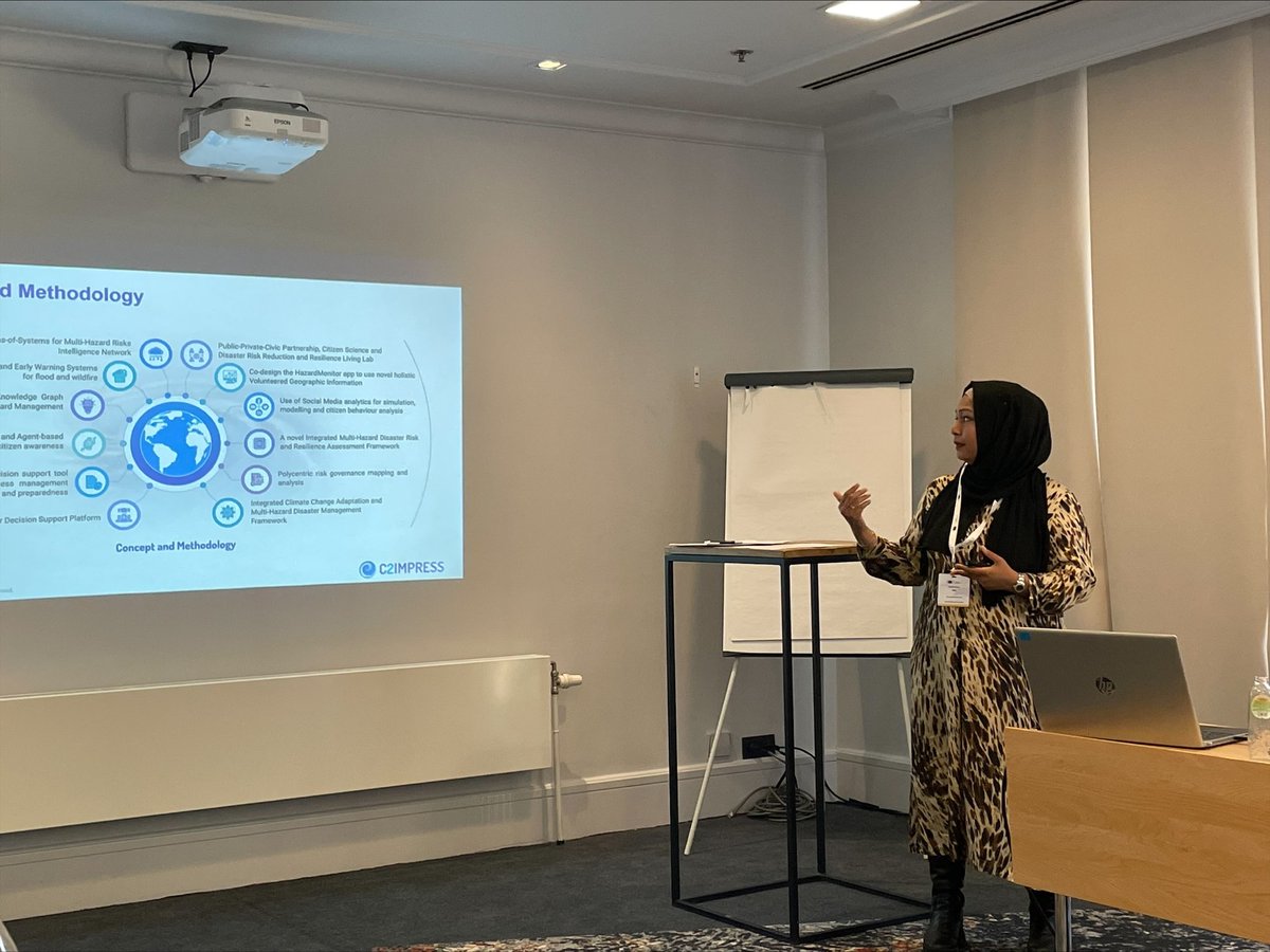 C2IMPRESS's tweet photo. @C2Impress Dissemination&Communication Manager, Dr. Tamanna Khan (@technovativesol) and Ayça Uysal Üner (@SAMPASHolding), attending the #Project_to_Policy_Seminar on behalf of the #C2IMPRESS consortium in Belgium.
#horizoneurope #disastermanagement https://t.co/nYeI6hpz1z
