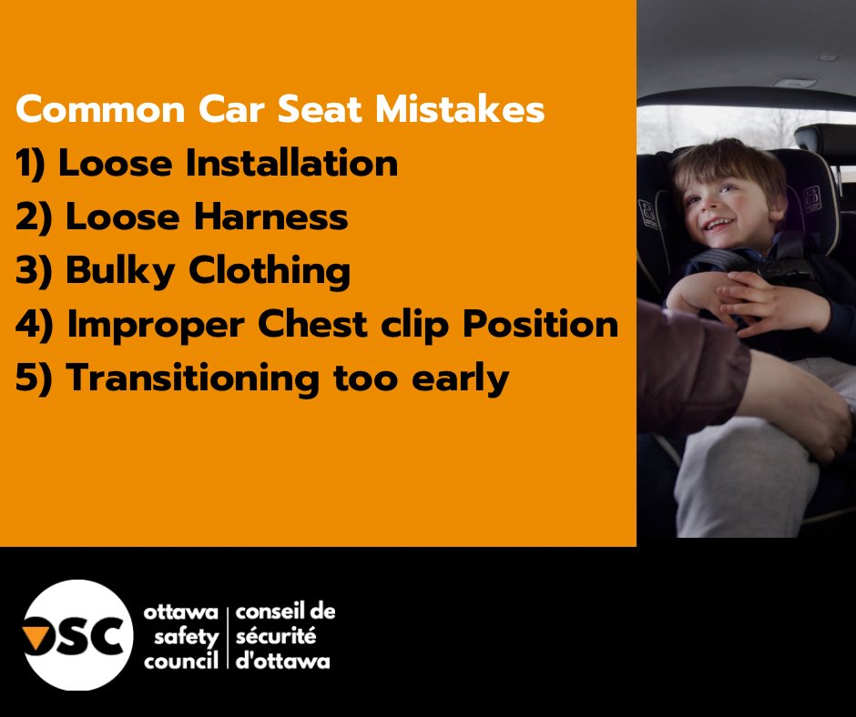 Parents!  Did you know there is a 3 in 4 chance that your child’s car or booster seat is either not installed correctly, not being used correctly or both?  This week we will be sharing information about the 5 most #commonmistakes you may be making.  #carseatsafety #boosterseats