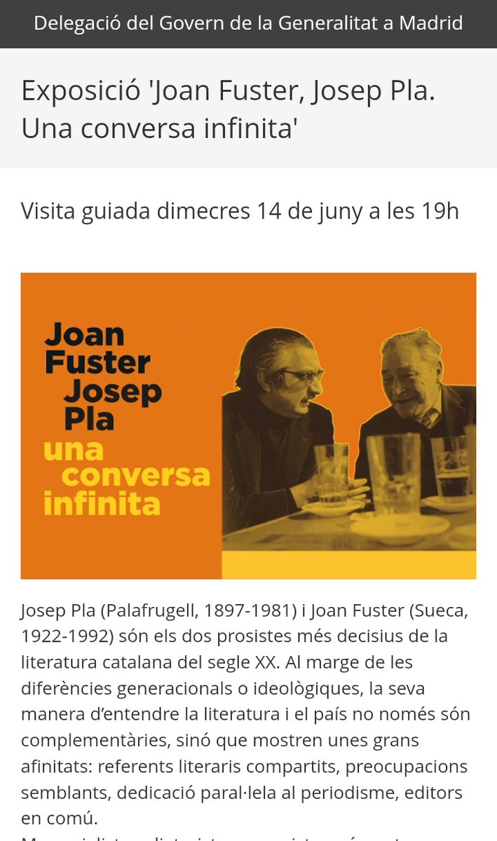 D'aquí a una estona, a Madrid , <a href="/CCLBlanquerna/">CCLBlanquerna Madrid</a>