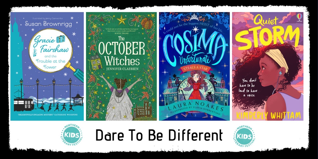 NYALitFest's tweet photo. Our #KIDSLitFest programme is booking up fast. And what better way to end a bookish day than full of inspiration from this Dare To Be Different panel?!

https://t.co/jhArjecfWh https://t.co/pw0dRLGGuJ
