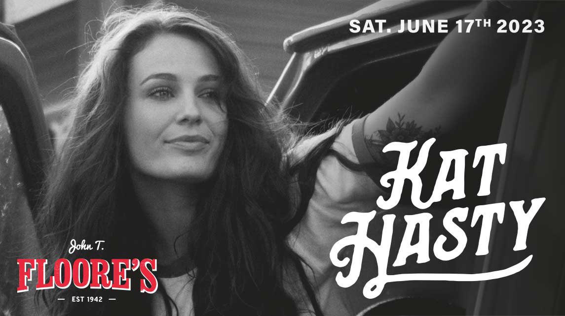 This Saturday, June 17th! We’re excited to have <a href="/kathasty/">kat hasty</a> coming to <a href="/Floores/">John T. Floore's</a> with special guest Coleman Jennings ! Get your tickets here: bit.ly/3ZcjfYG