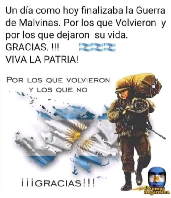 Comuna13caba's tweet photo. Hoy, 14 de junio, se conmemora el aniversario del fin de la guerra de las Malvinas, #debate #diálogo #emociones #guerra #historia #honor #Malvinas #memoria #patria #paz #reclamo #sacrificio #soberanía #soldados #unidad #valentía #veteranos

https://t.co/SDPs7wKZHh https://t.co/xMarlQS8Bc