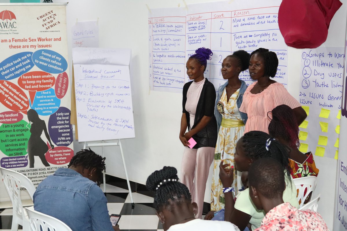 awacuganda's tweet image. Day3 of intersectional community scorecard training for Terego distict comes /w promising fruits—tht building SRHR capacities for Grassroots minoritized young women is the way to go to empower thm to lead &amp;amp;for their voices to be heard &amp;amp;freed.
#IntersectionalSRHR #MakeWayProgramme