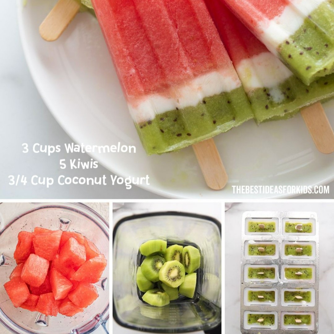 PlymUniIOE's tweet image. #Watermelon #Popsicles
Ingredients:
* 3 Cups Fresh Watermelon, cubed
* 3/4 Cup Coconut Yogurt
* 4-5 Kiwis, cubed
* Popsicle Mold
* Popsicle Sticks

ow.ly/8IwP50OMGl7
#thebestideasforKIDS