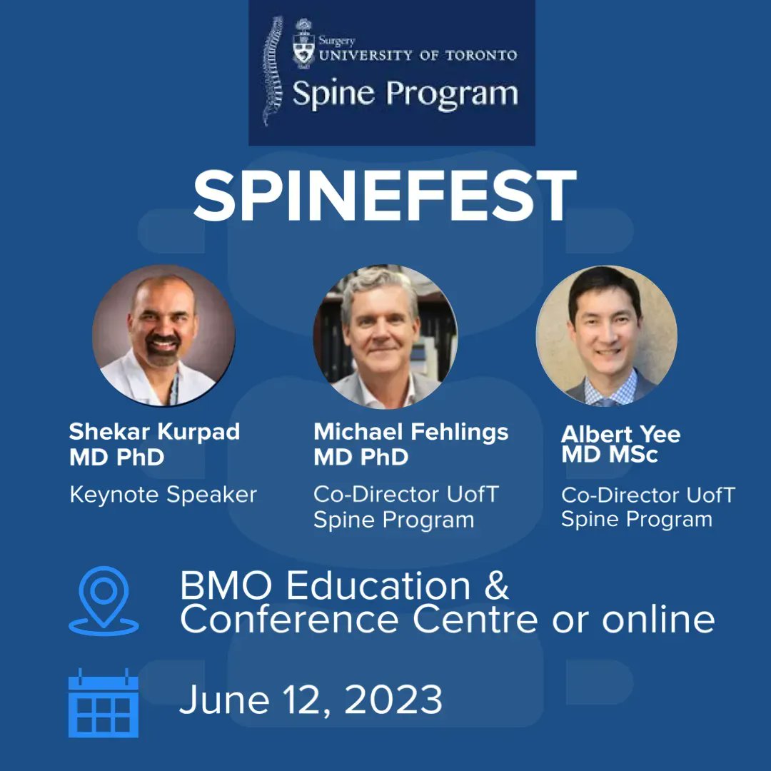 UofTNeuroSurge's tweet photo. #SpineFEST was held on Monday, organized by @DrFehlings and @DrAlbertYee1 from @UofTSpine, and featured an exciting line up of speakers and sessions! https://t.co/JZWrZ2qr5m