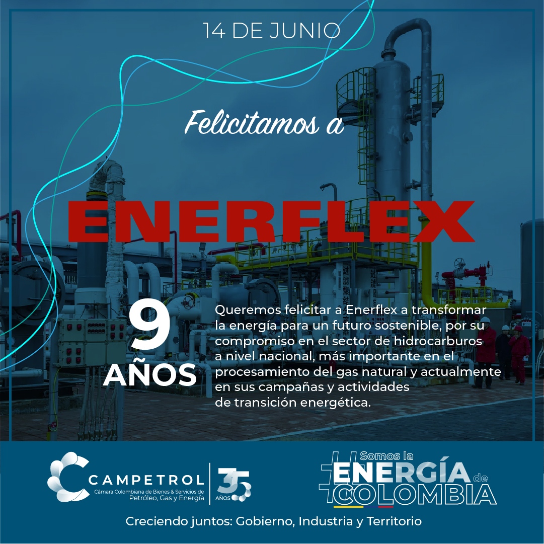 campetrol's tweet photo. ¡Felicidades Enerflex! Desde Campetrol Celebramos estos 9 años con ustedes. 👏🏽⁠
#SomoslaenergíadeColombia https://t.co/USKozzKCQ6