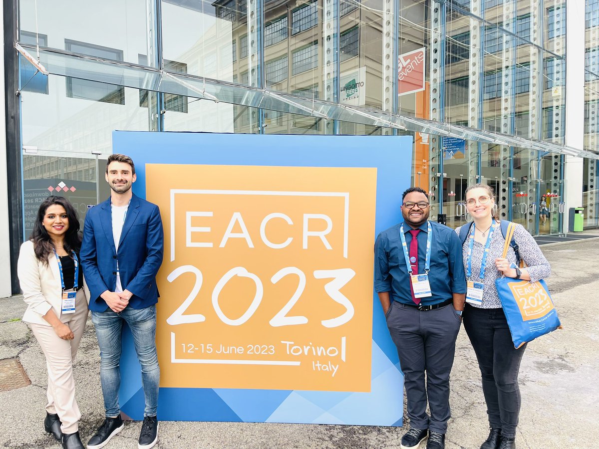 Mohammed Salih (@biomedsalih) on Twitter photo As University of Bradford team from <a href="/ULifesci/">UoB_LifeSci</a> and <a href="/ICT_Bradford/">Institute of Cancer Therapeutics & Ethical Tissue</a> attending and participating <a href="/EACR2023/">Enrique Castro</a> Congress in Torino, Italy. Thanks for our supervisors for valuable supports.
<a href="/Harsha_NeuroLab/">Harsha Kantamneni</a> <a href="/RWilliamsonLab/">Ritchie Williamson</a>
<a href="/ArtDrugDiscover/">Klaus Pors</a> As University of Bradford team from <a href="/ULifesci/">UoB_LifeSci</a> and <a href="/ICT_Bradford/">Institute of Cancer Therapeutics & Ethical Tissue</a> attending and participating <a href="/EACR2023/">Enrique Castro</a> Congress in Torino, Italy. Thanks for our supervisors for valuable supports.
<a href="/Harsha_NeuroLab/">Harsha Kantamneni</a> <a href="/RWilliamsonLab/">Ritchie Williamson</a>
<a href="/ArtDrugDiscover/">Klaus Pors</a>