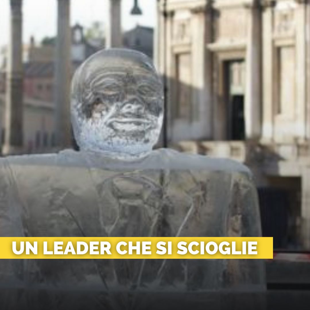 Siamo a Roma, è inizio dicembre del 2009 e in una mattinata di sole tra le statue dei grandi imperatori compare un mezzo busto di ghiaccio di #SilvioBerlusconi. Lo ha messo #Greenpeace in vista della Cop15. Un vertice che segnerà un fallimento per la lotta al #climatechange