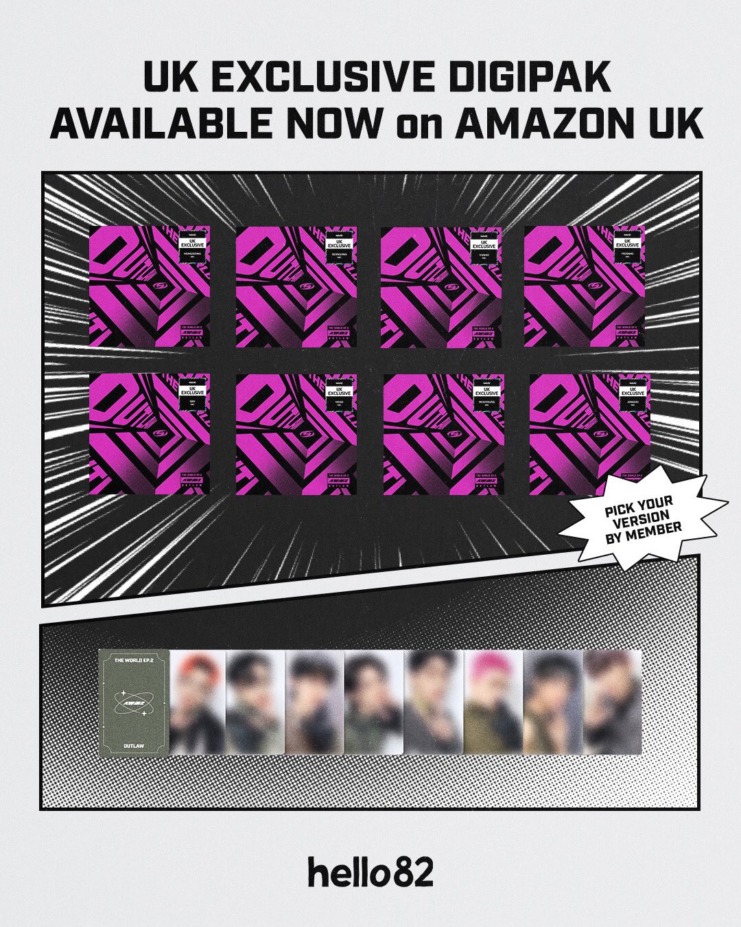 ATEEZ - GOLDEN HOUR : Part.1 - UK Exclusive (Digipak