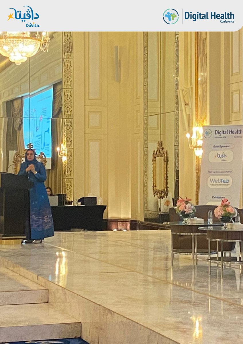 DaVitaKSA's tweet photo. تفخر دافيتا السعودية بمشاركتها في المؤتمر السادس للصحة الرقمية كـ راعي ذهبي
وناقشت بمشاركتها مستقبل #رعاية_الكلى في المملكة العربية السعودية، نحو ريادة مستقبل مستدام في مجال الرعاية الصحية الذكية
#digitalhealth #DigitalHealthConference https://t.co/yTZMUULBEo