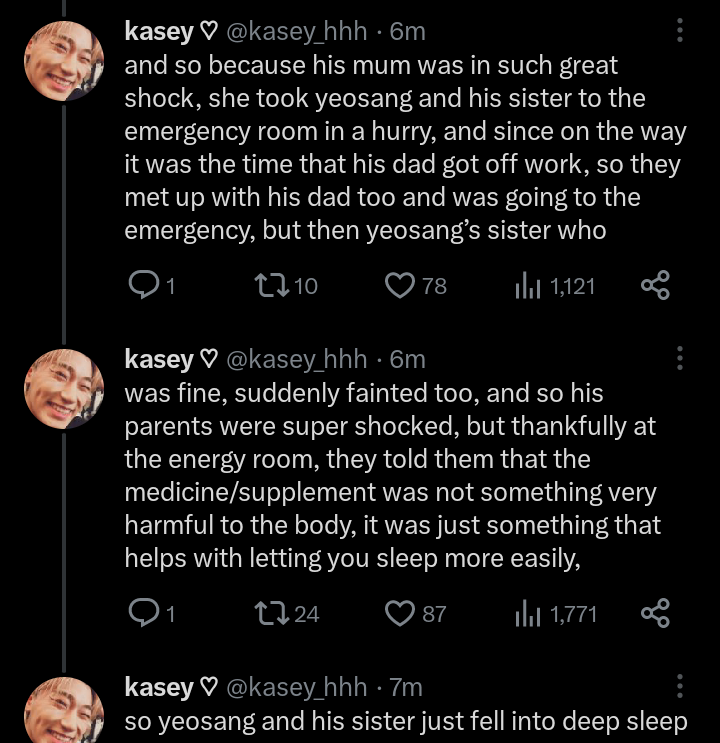 Kang Siblings were so unhinged because what do you mean they purposely dropped a glass plate to see it'll broke or not, also they eat medicines just because they thought it must be delicious supplements and as a result they fell into deep sleep 😭