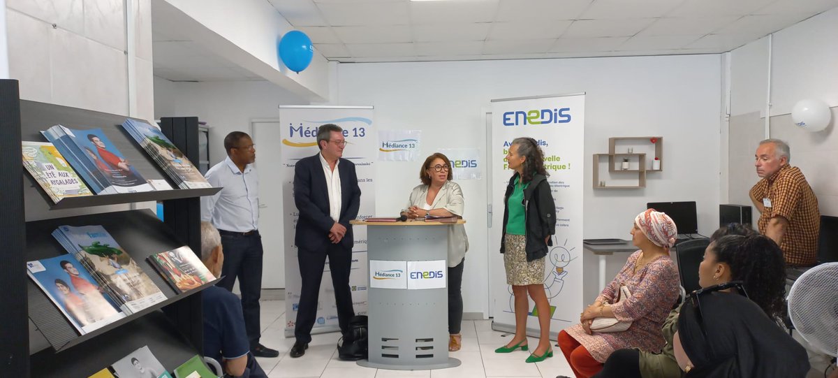 Enedis @enedis_prov_alp  et l'asso Médiance 13 ensemble pour lutter contre la précarité énergétique et la facture numérique. Une convention signée dans le quartier de la Castellas à Marseille en présence de Mme le maire d'arrondissement <a href="/NBoulainseur/">Nadia Boulainseur</a> . Merci !