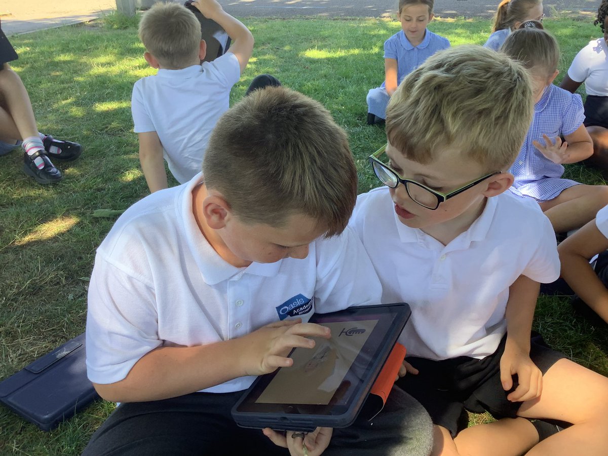 OABroadoak's tweet photo. #3LB are doing their reading lesson under the shade of the trees outside. We are making predictions about Ada Twist, Scientist. We’re really looking forward to seeing if our predictions are true! https://t.co/ca4VK3GEte