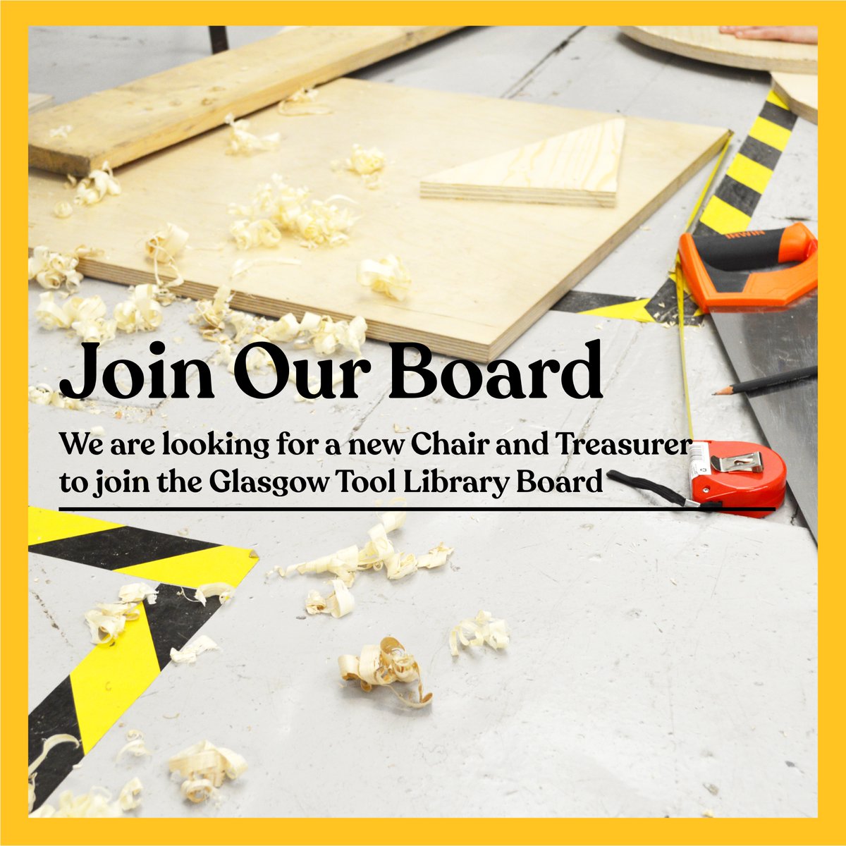 GLAtoollibrary's tweet photo. ⚡️Exciting opportunity to join Glasgow Tool Library’s board of trustees! ⚡️

Email hello@glasgowtoollibrary.com for a role description or read more here...

https://t.co/tjIZuOlmLT https://t.co/9ur1k1QhZK