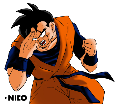 孫悟空 「ドラゴンボールifアニメ 「もしも未来悟飯が過去に戻ったら」  イラスト協力させ」|NICOのイラスト