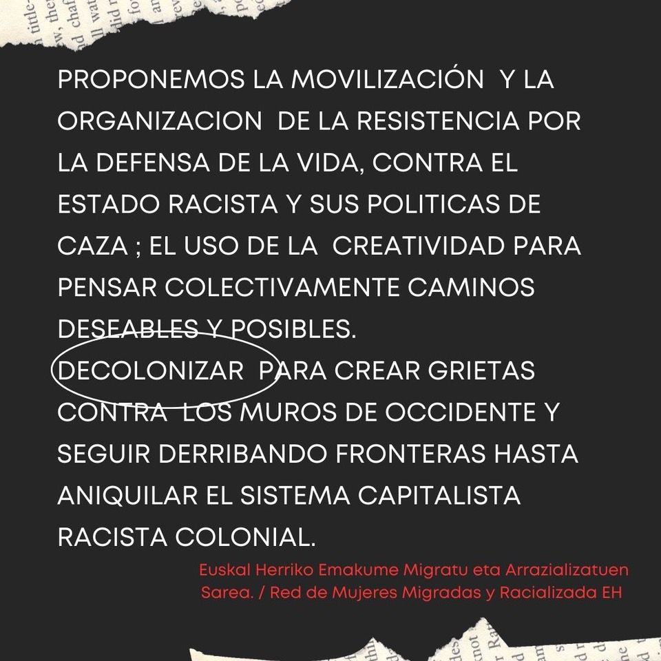 Red De Mujeres Migradas Y Racializadas De EH tweet media