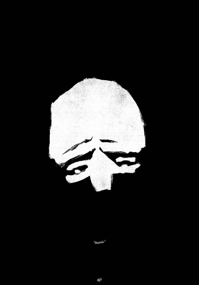 extranaught's tweet photo. "despair" represents the third installment of my feelings series that explores complex human emotions through bold simplistic brush strokes. The artwork is 1 x 1.42 meters in size.
https://t.co/B14ofQEfPz https://t.co/sapqK4oRQF