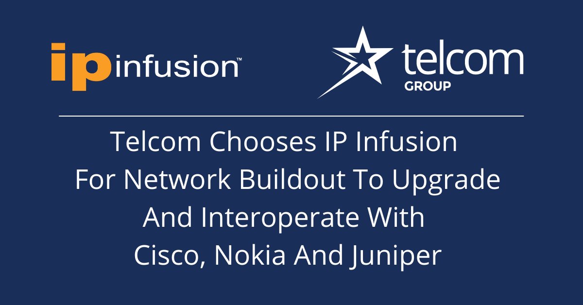 Telcom Chooses IP Infusion To Upgrade And Interoperate with Cisco, Nokia And Juniper. Read the Press Release: ipinfusion.com/news-events/te…
<a href="/TelcomUK/">Telcom UK</a> 
<a href="/NomiosGroup/">Nomios</a> 
<a href="/EdgecoreNetwork/">Edgecore Networks</a> 
<a href="/UfiSpace/">UfiSpace</a>