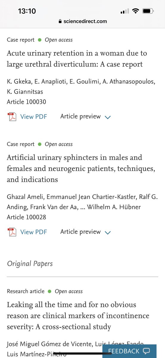 Continence Reports Journal tweet media