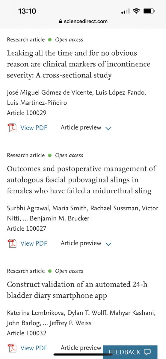 Continence Reports Journal tweet media