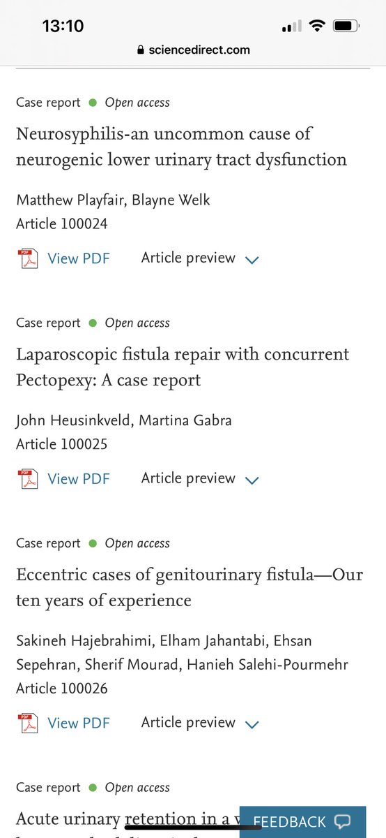 Continence Reports Journal tweet media