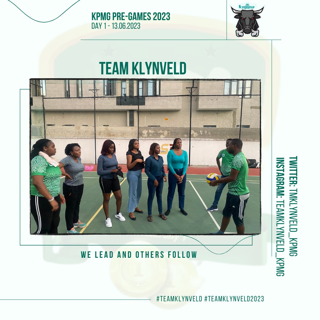 tmklynveld_kpmg's tweet photo. Practice makes perfect. 
Our players are warming up and honing their skills and tactics in preparation for the games. 
#KPMGTeamKlynveld   #KPMGGames2023 @KPMG_NG 
 #KPMGTeamKlynveld  #KPMGGames2023 @KPMG_NG https://t.co/yTEmoX1TaL
