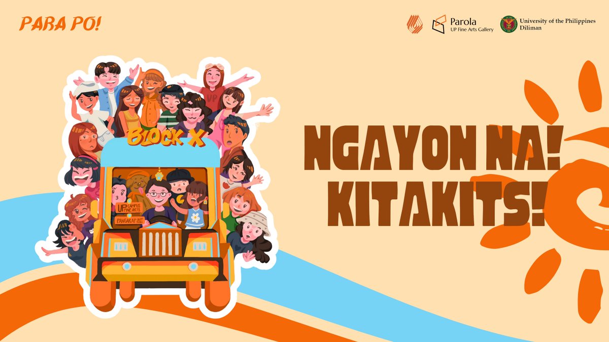 blockxhibit's tweet photo. The big day has finally come! 🥳🥂  
Kitakits mamaya sa UP Diliman College of Fine Arts, Gallery 2! The event will officially start at 9:00 AM until 11:30 AM.  🖼️💐

Thank you for riding this jeepney adventure with us! 🚏🛑

We cannot wait to see you there!! 🥳💫 https://t.co/OWR46gQRch