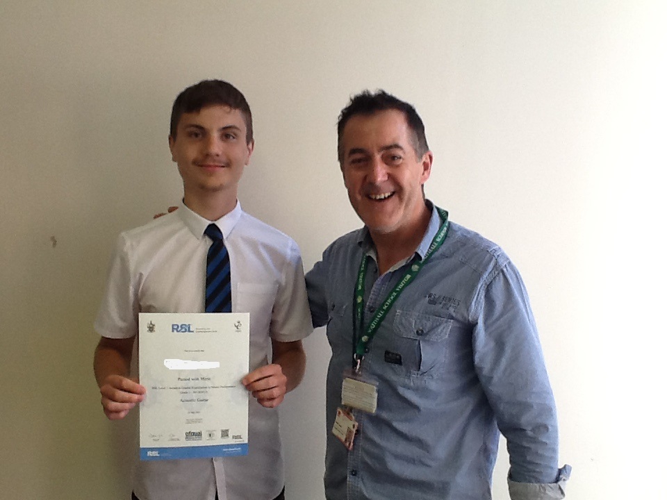 Well done to our first ever student gaining a merit in Guitar for his grade one exam. #proud #telfordandwrekinmusic #artsmark #danjonesguitarschool