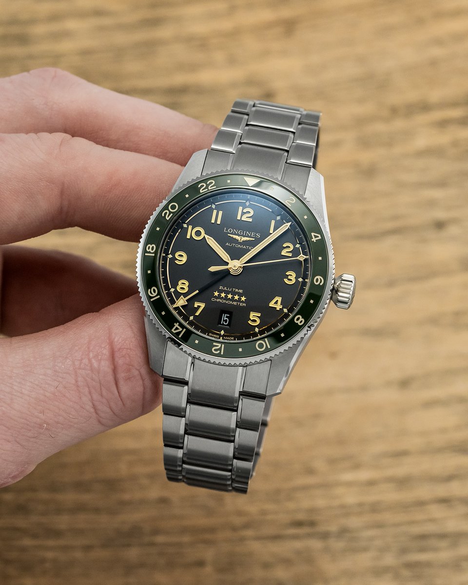 baldassarreted's tweet photo. Longines has unveiled the new Spirit Zulu Time 39mm, a proportionally downsized version of the original Zulu Time released back in 2022.

Click here to sign up to be notified when stock arrives: https://t.co/zMv4gCJIYz

With a ceramic bezel insert, 100 meters of water resistance, and the L844.4 caliber offering true GMT functionality and 72 hours of power reserve, this class-leading GMT from Longines now presents a viable option for so many more wrists out there.

What do you guys think of this new watch?