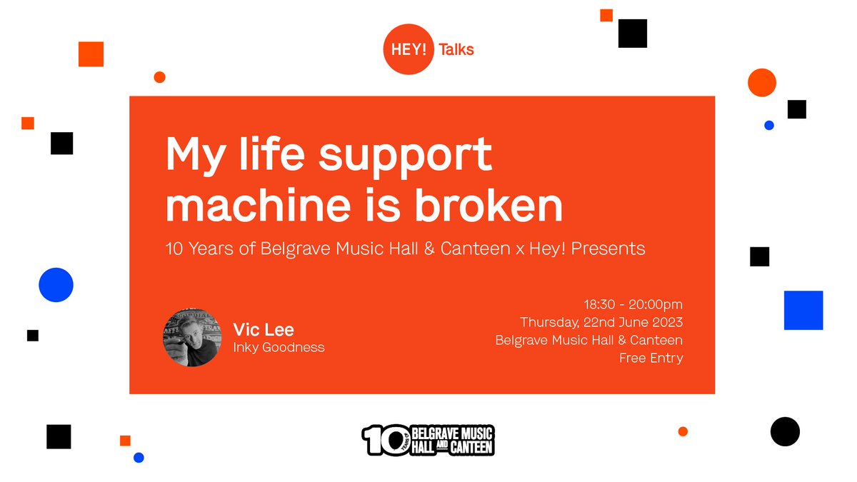 Next week we're bringing Vic Lee to Leeds to talk about creativity, careers, and carving your own path. His unique style of comedy is not to be missed. Help us spread the word! ti.to/hey-presents/m…