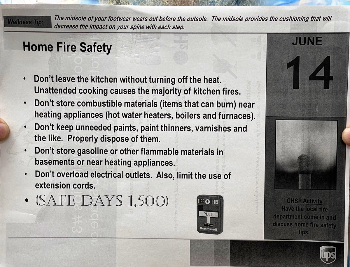 okc_preload's tweet photo. Happy Wednesday morning #OKC #Preload James has #PCM over Home fire safety Keep combustibles away from heat sources Most important is to always have a plan especially if you have young children #KnowWhere2Go #UPS #PlanForTheUnexpected #Recharge #GoVanGough https://t.co/wpe3jcf9jT