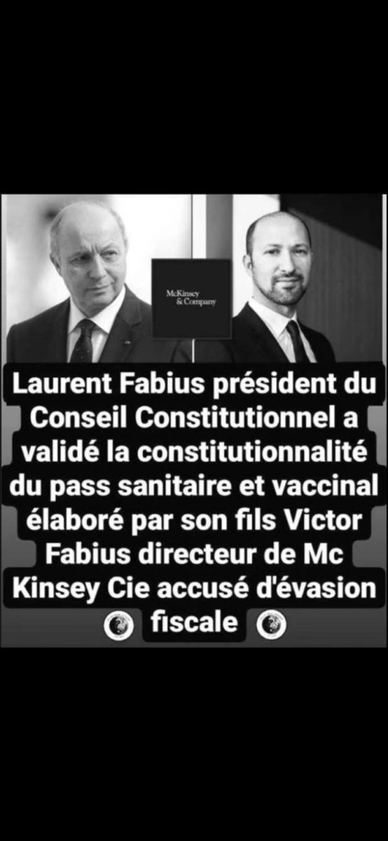 @raoult_didier Merci d'avoir dénoncé les méchants conflits d'intérêts de  #McKinsey .