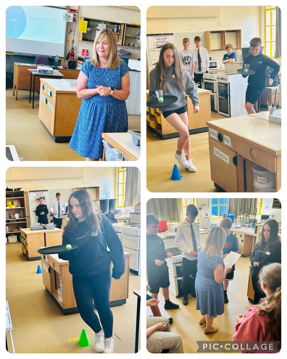 It was boys vs girls in the team building workshop with Sam from @Springboard_UK where pupils practiced their skills as waiters whilst also manoeuvring around an obstacle course!

#HospitalityTakeOver #TeamBuilding #TeamPA #RISE

@PerthAcademyHE @PAFuturePathway