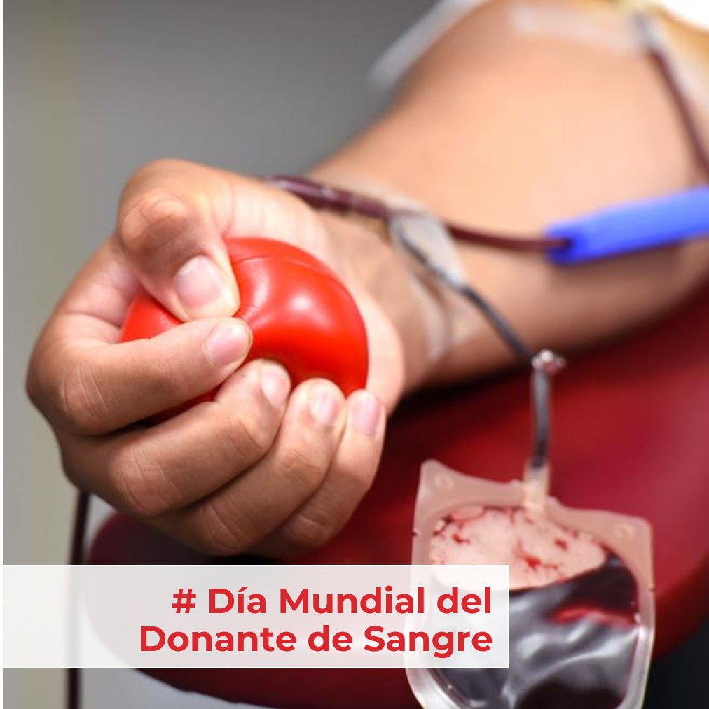 Hoy 14 de junio se celebra el #DíaMundialdelDonantedeSangre🩸La sangre no se puede fabricar, es un bien insustituible que solo se puede conseguir a través de la donación y es imprescindible para la realización de múltiples tratamientos e intervenciones.💪🏼 Dona y regala vida