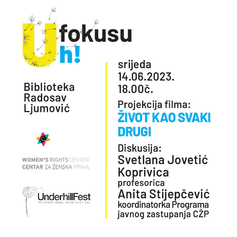 Vidimo se večeras u 18:00č.
📽️''Život kao svaki drugi''
<a href="/UnderhillFest1/">Underhill Fest</a>