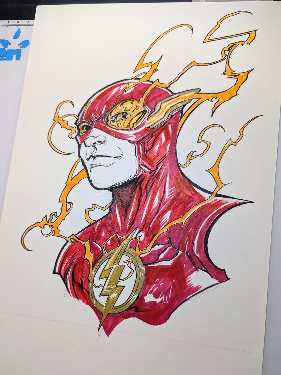 ..the flash. so excited for the movie, batmans whoooo!