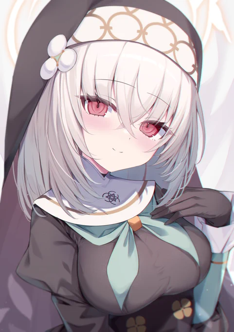 ショートサクラコ様を描きたくなったんだ…  #ブルアカ