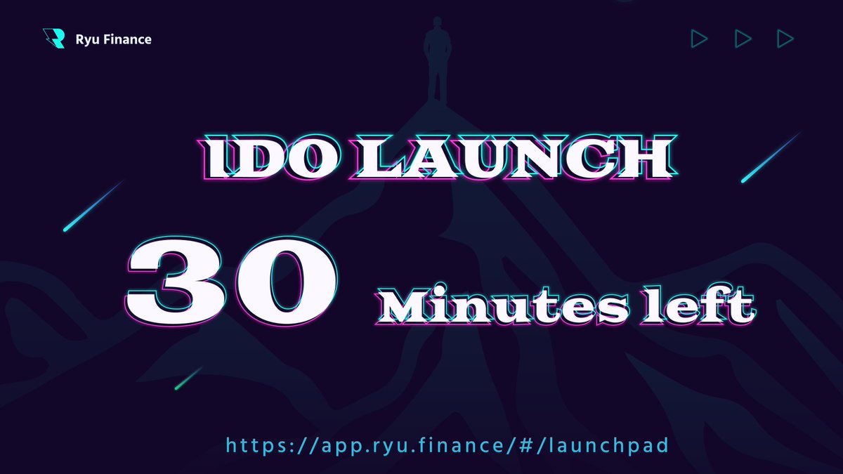 Ryu Finance IDO Countdown: 30 Minutes

app.ryu.finance/#/launchpad