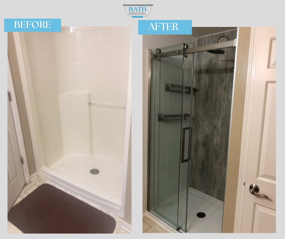 Today's Featured Project: Bath Remodel in 📍Pawtucket, Rhode Island #bathremodel #bathroomrenovation #showerdoor #Pawtucket #PawtucketRI #RhodeIsland bathmo.com