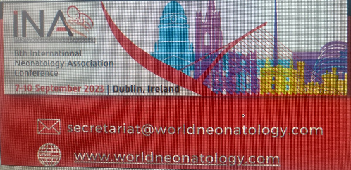 Looking forward to attending the International Neonatology Association Conference, Dublin sept 7th -10th. Strong representation from teamneonatal CUMH and INFANT centre, @IrelandSouthWID @infantcentre @JosLatour1 @ESPR_ESN @nbcirl @NeonatalUpdate @uccnursmid @cumh