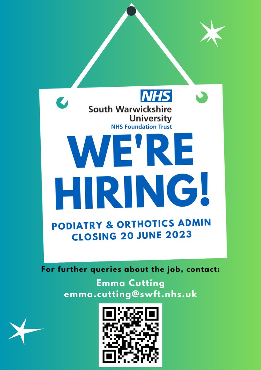 Check out this role from <a href="/SWFTrecruit/">Recruitment - SWFT</a> 

jobs.swft.nhs.uk/job/v5368778